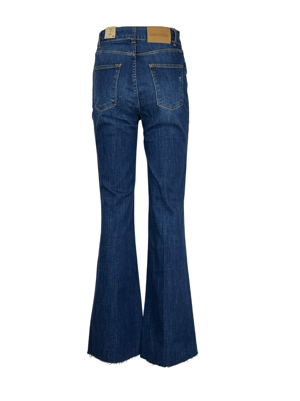 NOIR 'N' BLEU Jeans Donna Zampa CELIN-L311 | Vita Alta | Stone Washed | Made in Italy