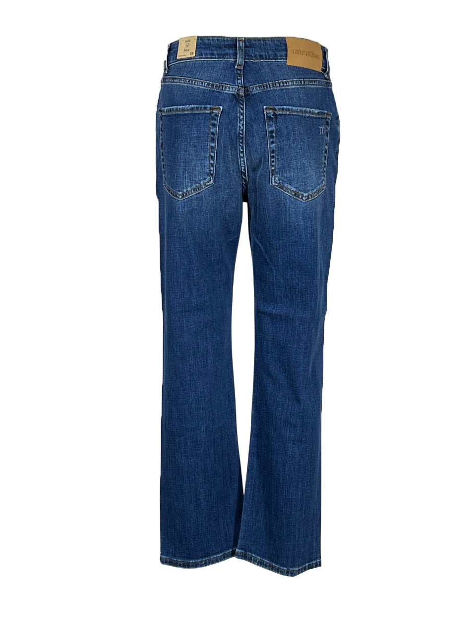 NOIR 'N' BLEU Jeans Donna Boyfriend VIC-37 MID RISE | Stone Washed | Vita Alta | Italy