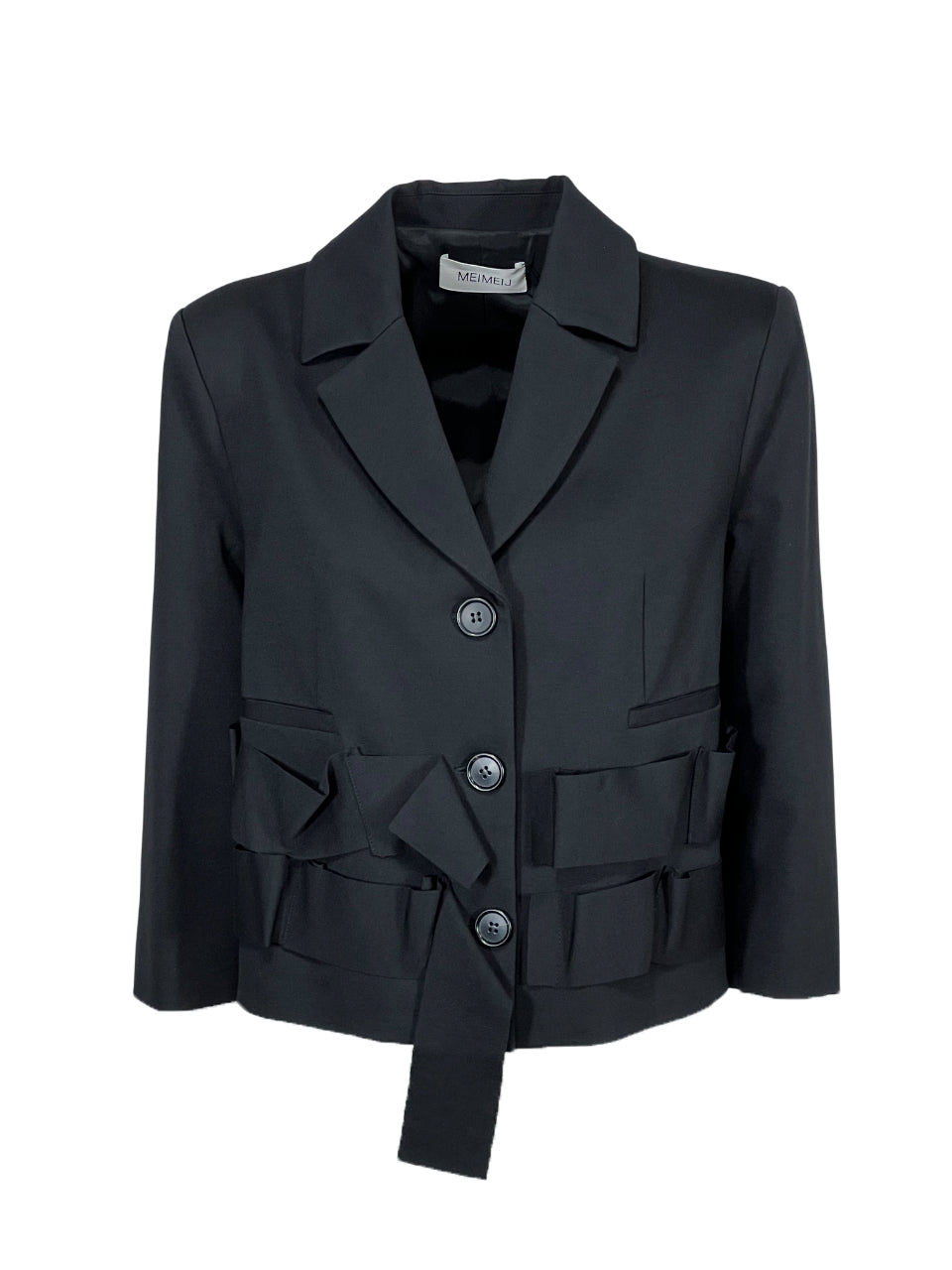 MEIMEIJ Giacca Donna Corta Punto Milano Nero M5FA22 | Applicazioni | Made in Italy