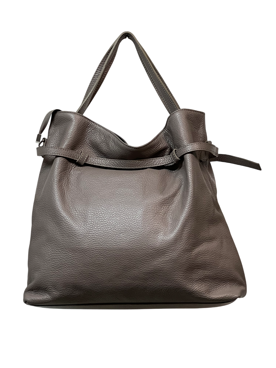 RIPANI Luisa Borsa a Mano Grande I775OJ tortora in Pelle Effetto Cervo con Tracolla Regolabile