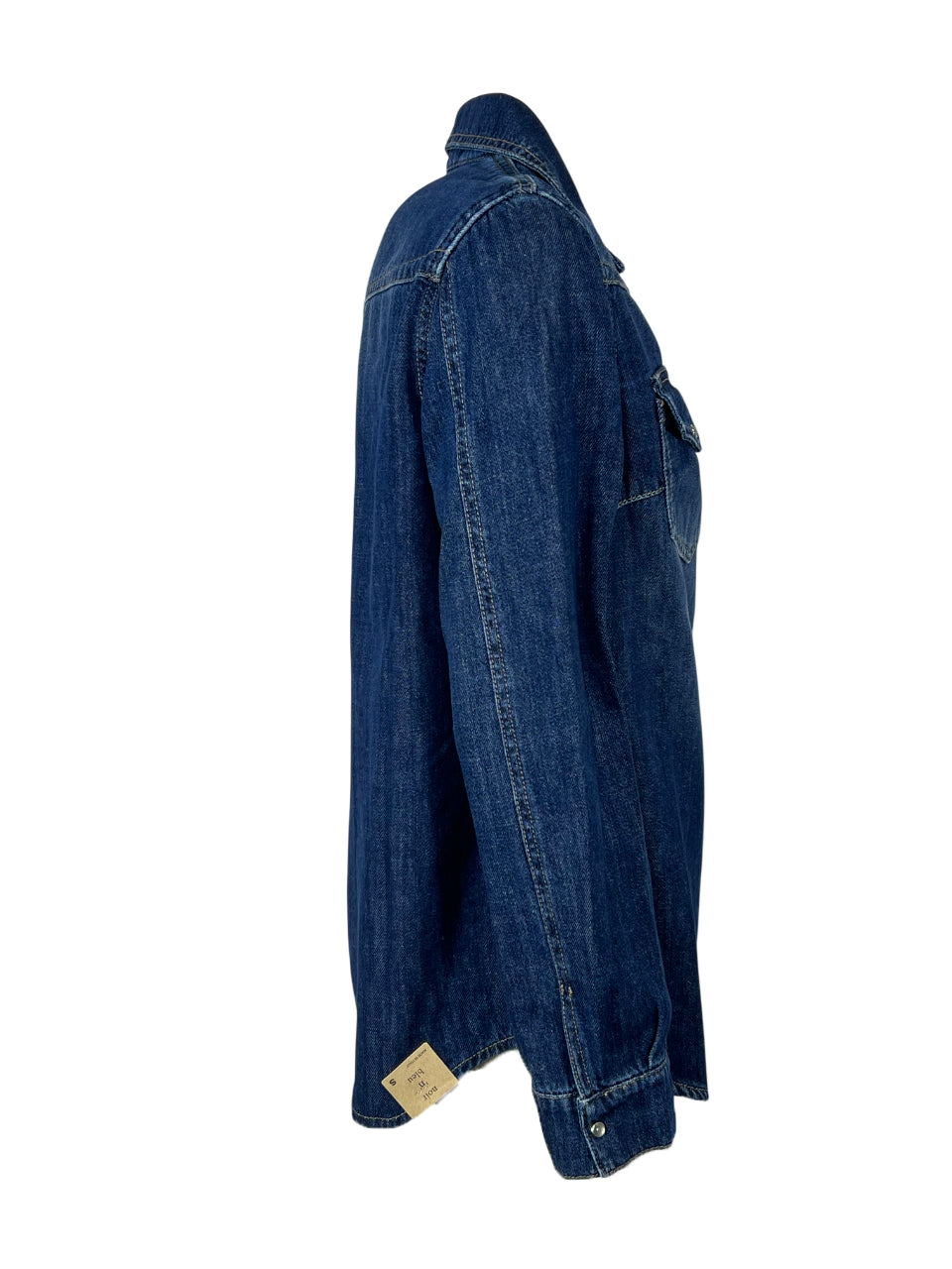 NOIR 'N' BLEU JANET-29 – Camicia donna denim lavato over, bottoni a pressione