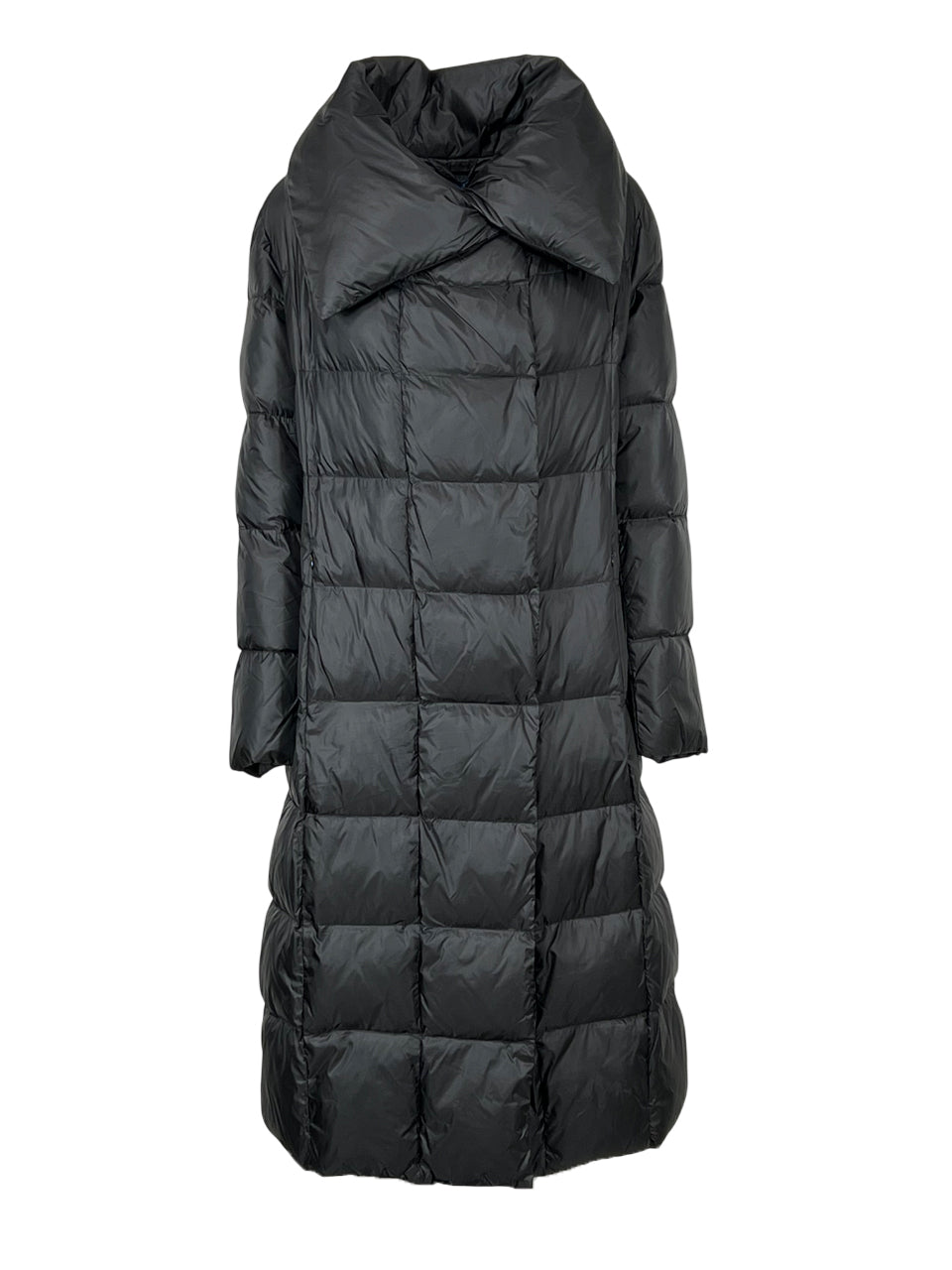 BLUE Piumino Donna Lungo Nero 110 cm – 43010 11314