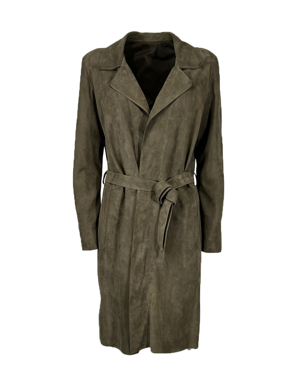 Spolverino donna Heritage MP265-CMA in 100% pelle scamosciata color fango