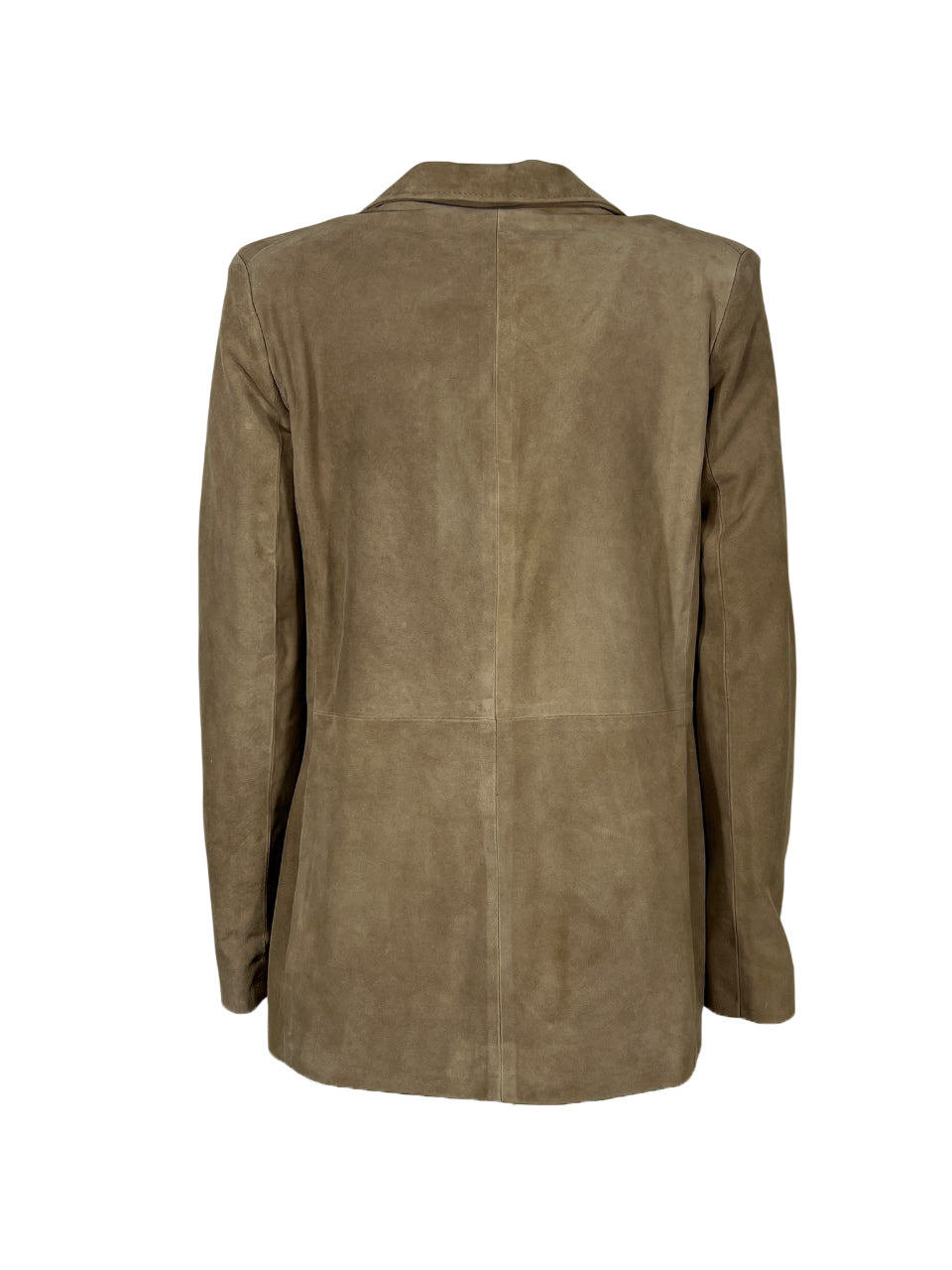 HERITAGE giacca donna camoscio foderata 1 bottone tasche a filo MP126-CM 100% pelle MADE IN ITALY