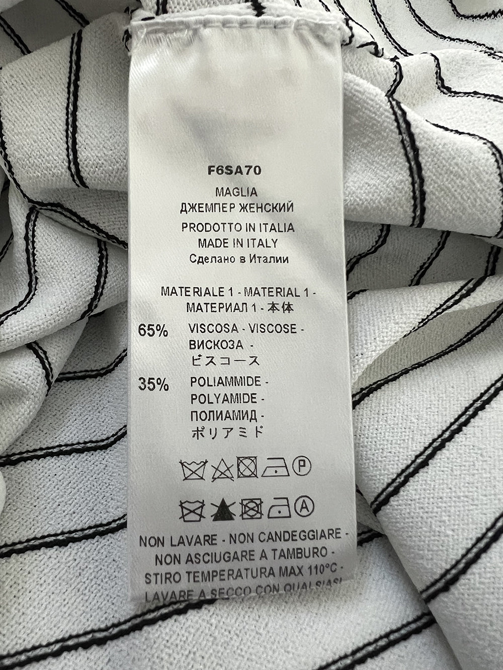 LIVIANA CONTI maglia donna a righe F6SA70 WILMA MADE IN ITALY