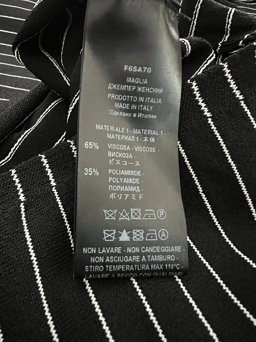 LIVIANA CONTI maglia donna a righe F6SA70 WILMA MADE IN ITALY