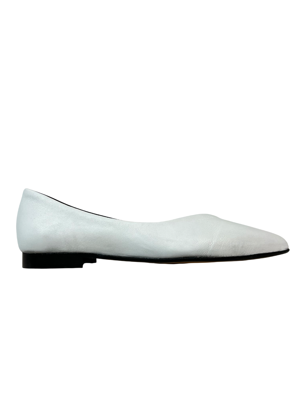 UPPER CLASS Ballerina Donna 4311 Pelle Bicolore Bianco Nero Punta