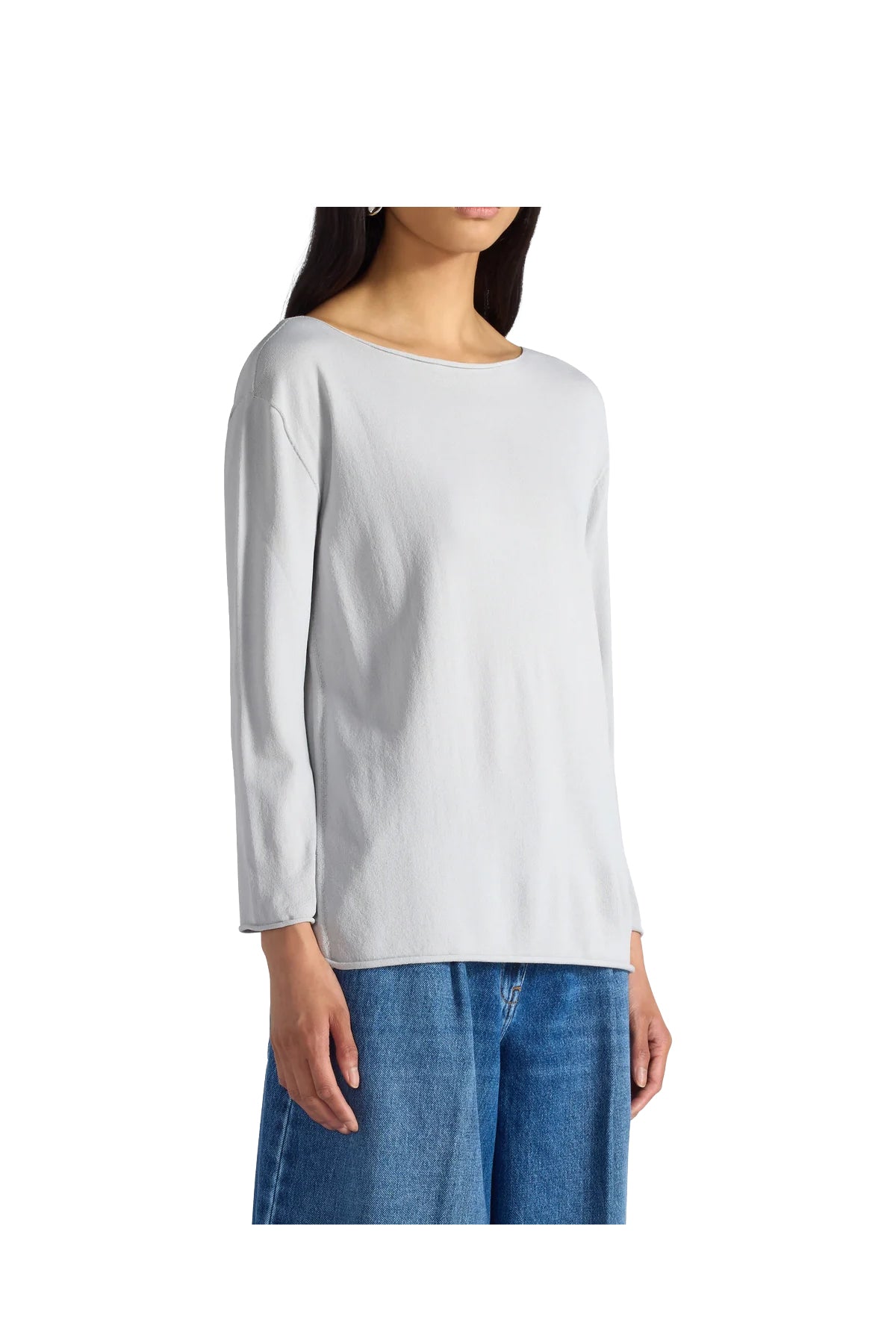 LIVIANA CONTI maglia donna grigio perla F6SA09 KEYYIE MADE IN ITALY