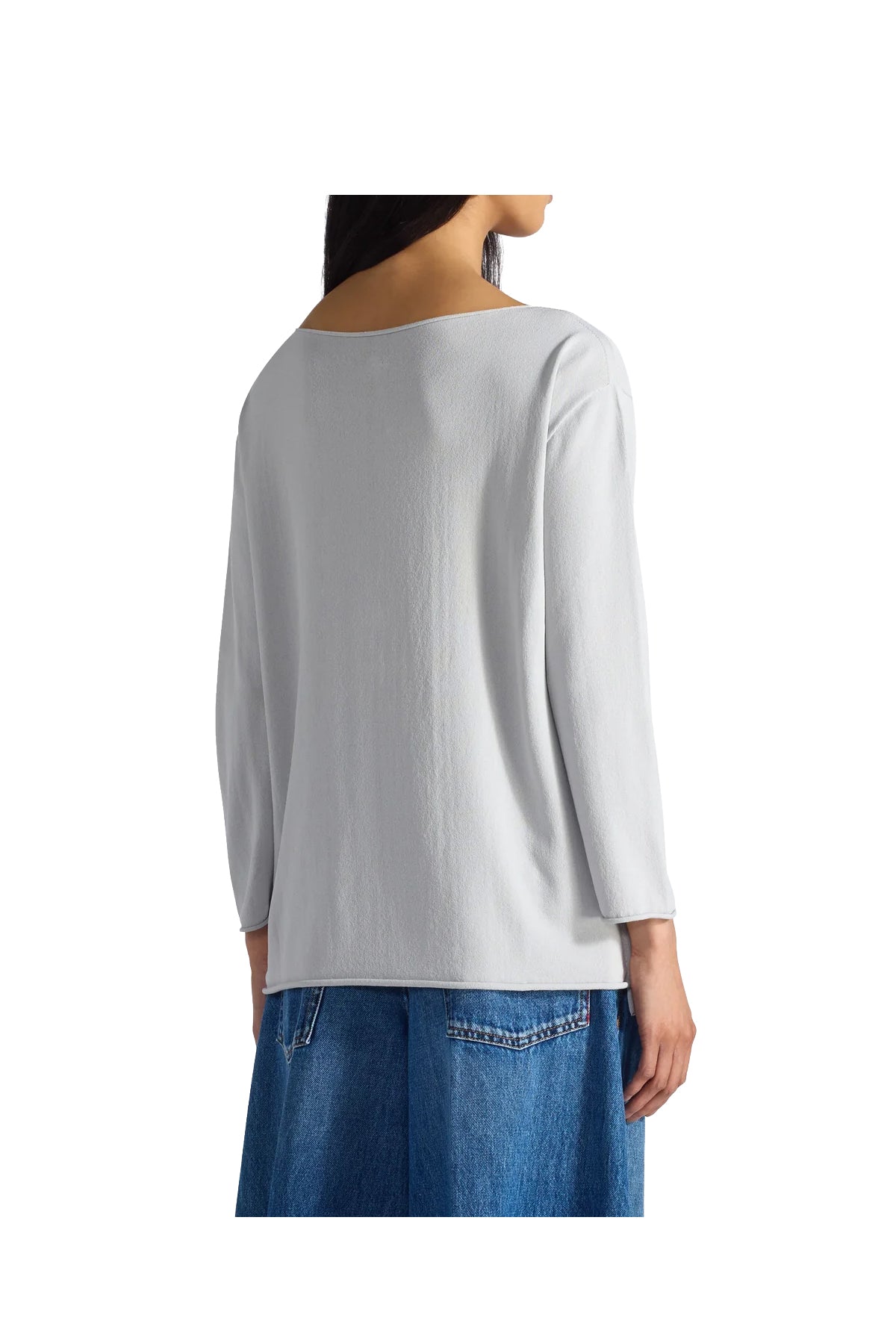 LIVIANA CONTI maglia donna grigio perla F6SA09 KEYYIE MADE IN ITALY