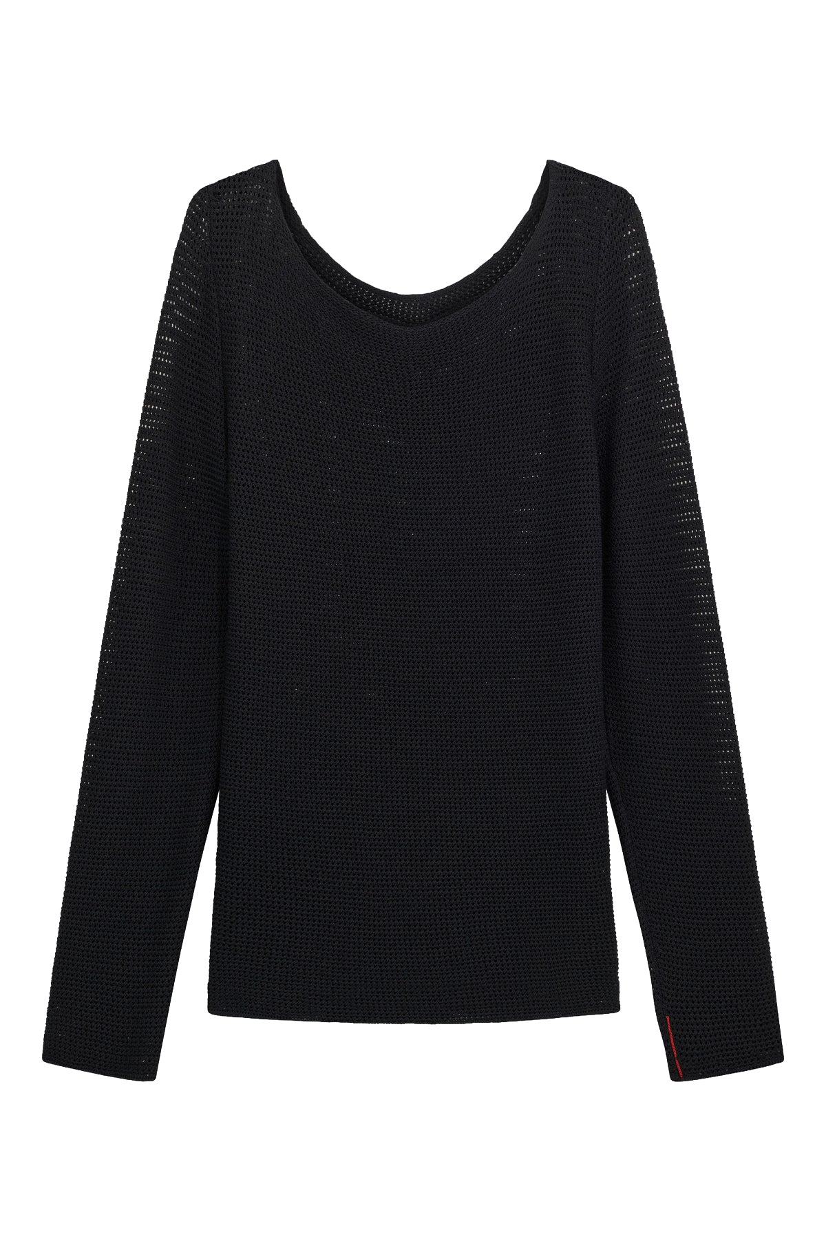 LIVIANA CONTI maglia donna traforata nera F6SA31 GIUDITTA MADE IN ITALY