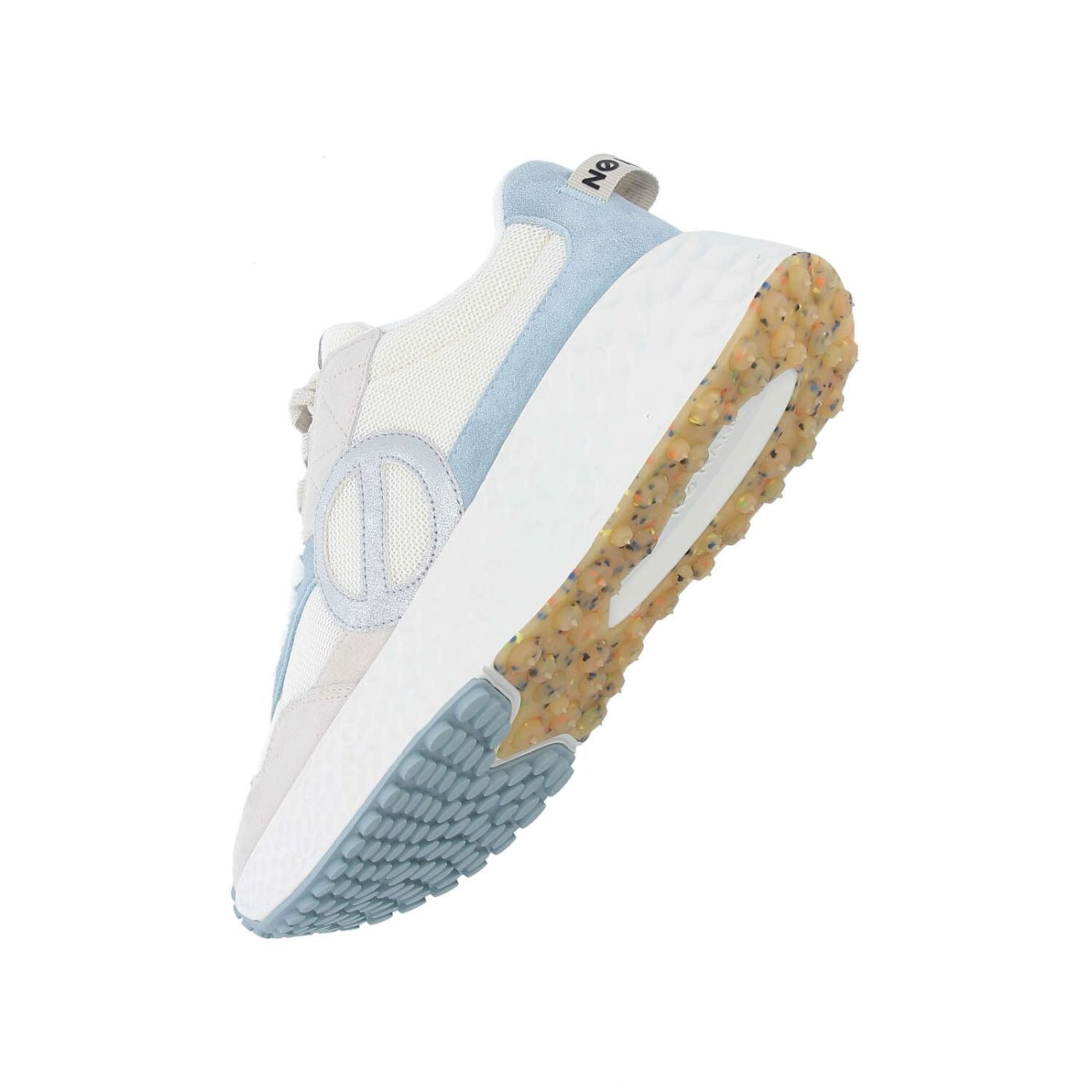 NØ NAME Carter Jogger W sneaker donna Dove/Dove/Sky suede+GRS platform 5cm lacci 2