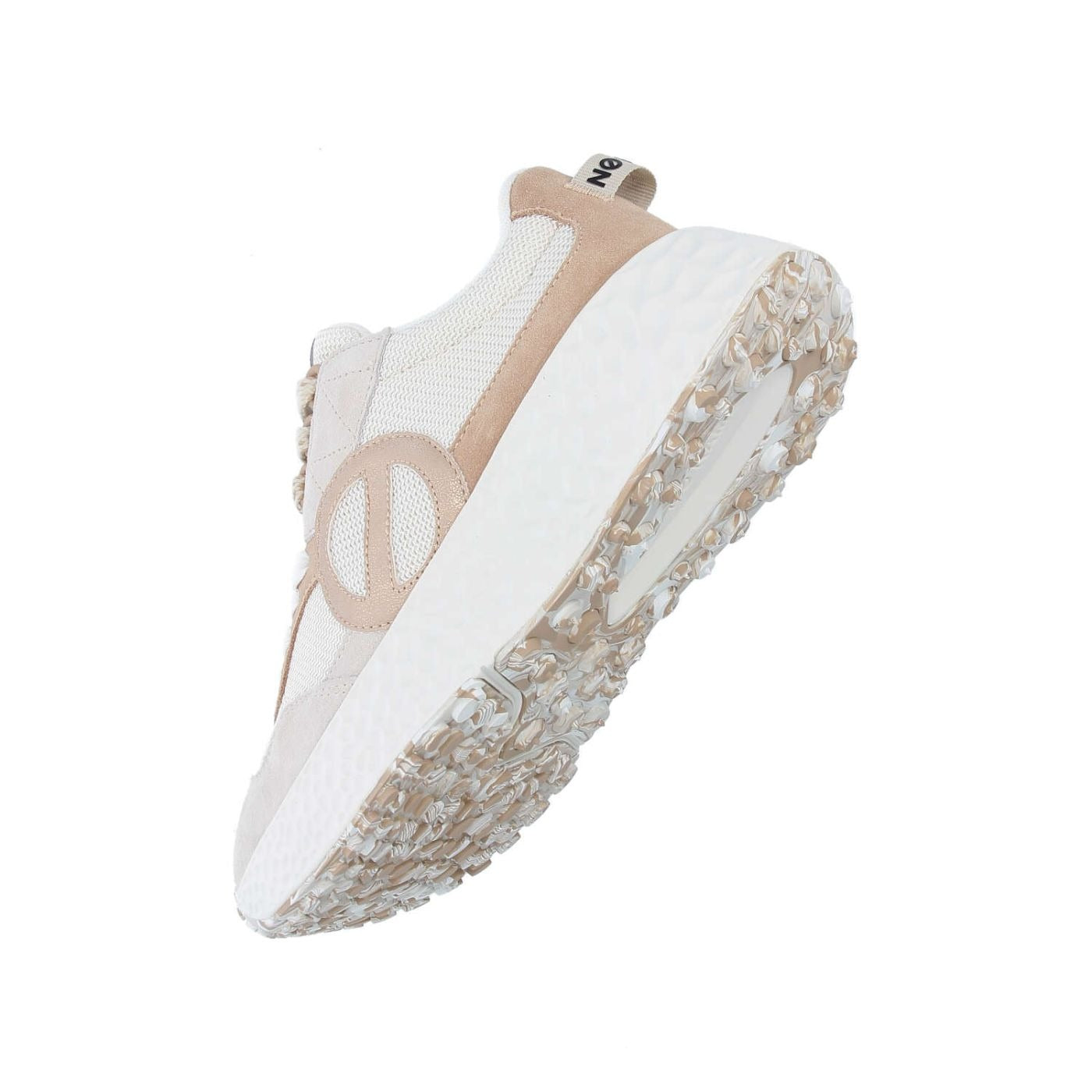 NØ NAME Carter Jogger W sneaker donna Dove/Dove/Nude suede+GRS platform 5cm lacci 2