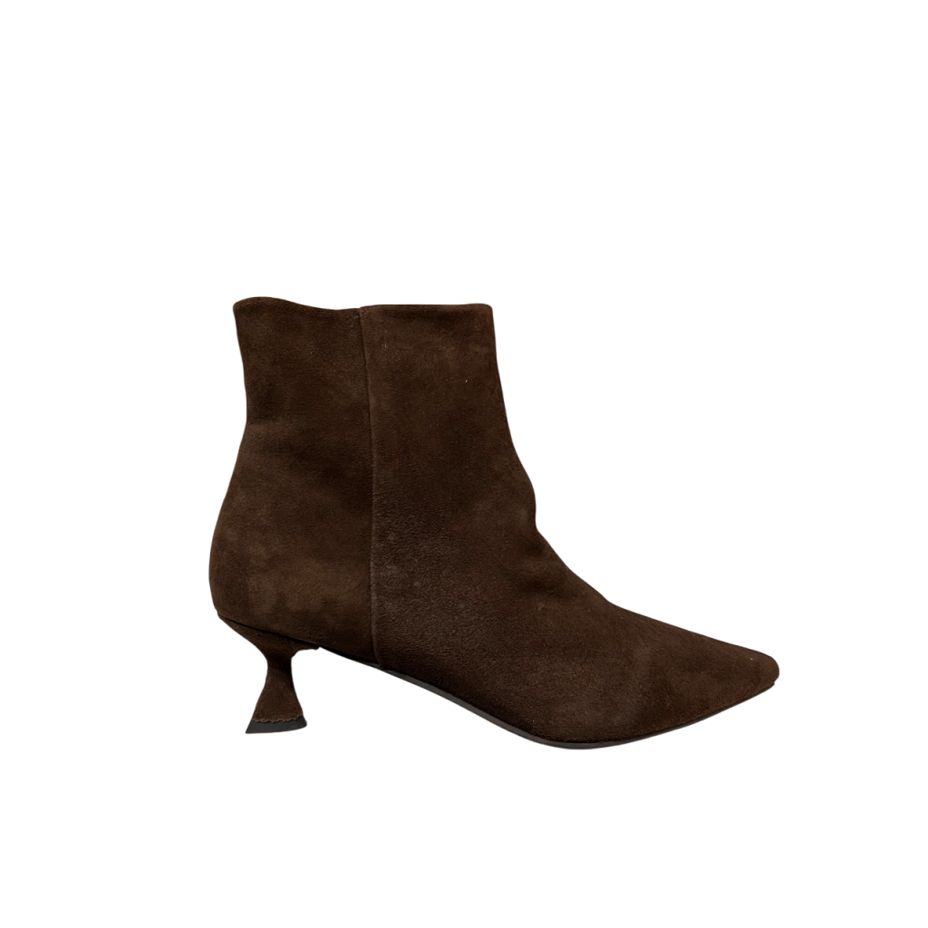 LA VITRINA Stivale Basso Donna Camoscio Marrone FURORE 50 Tacco 5 cm