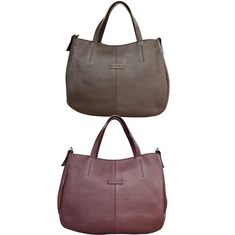 RIPANI I752OB MARIT L – Borsa a mano in pelle effetto bufalo (Made in Italy)